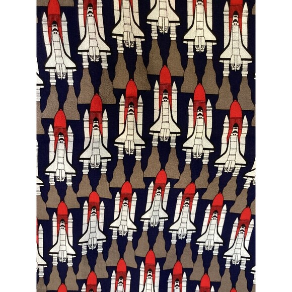 Vintage Salties United Space Alliance Space Shuttle Print Rectangle Scarf 45X10 - Picture 5 of 5